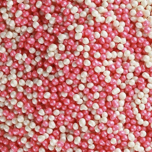 Посыпка кондитерская шарики "Розово-белый микс" 2 мм 50 г 403