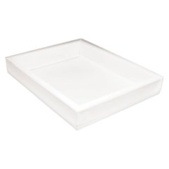Коробка для сладостей с прозрачной крышкой 25,5х20,5х3,5 см 17-2-4	