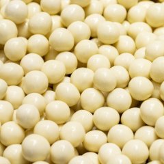 Посыпка кондитерская шоколадные шарики хрустящие CALLEBAUT "WHITE CHOCOLATE CRISPEARLS" 50 г CHW-CC-CRISPE0-02B