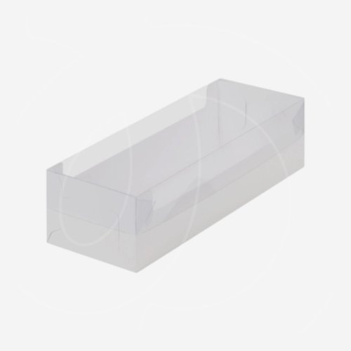 Коробка для рулета с прозрачной крышкой белая 30х11х8 см 060101 ф; 9841254