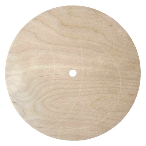 Подложка под торт деревянная с отверстием 6 мм 40 см 