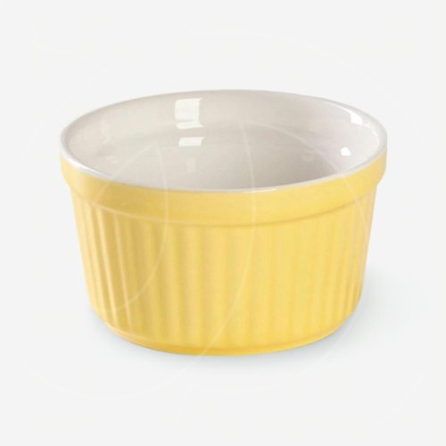 Блюдо керамическое для крем-брюле Жёлтое 4951225
